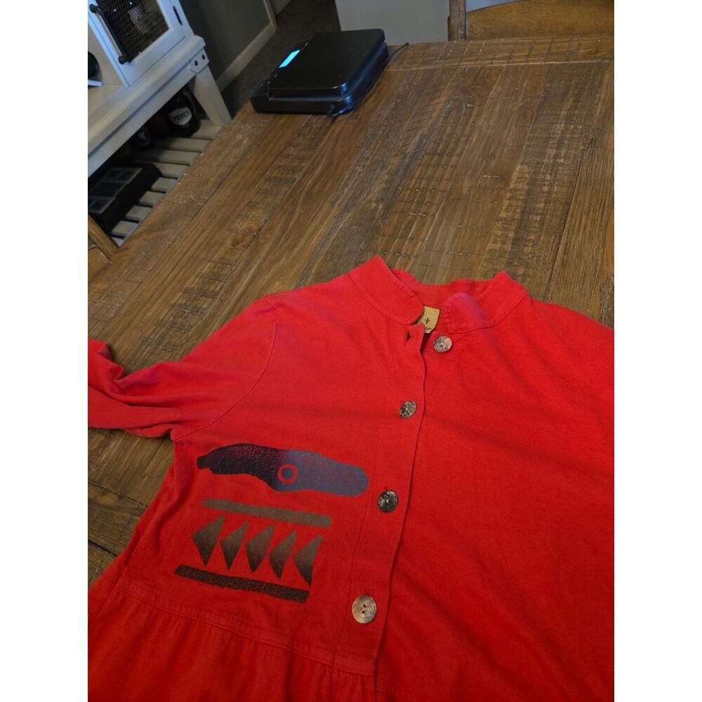 Blue Cactus Made In USA Dress Check Pictures For Measurements No Size Tag - Picture 15 of 16